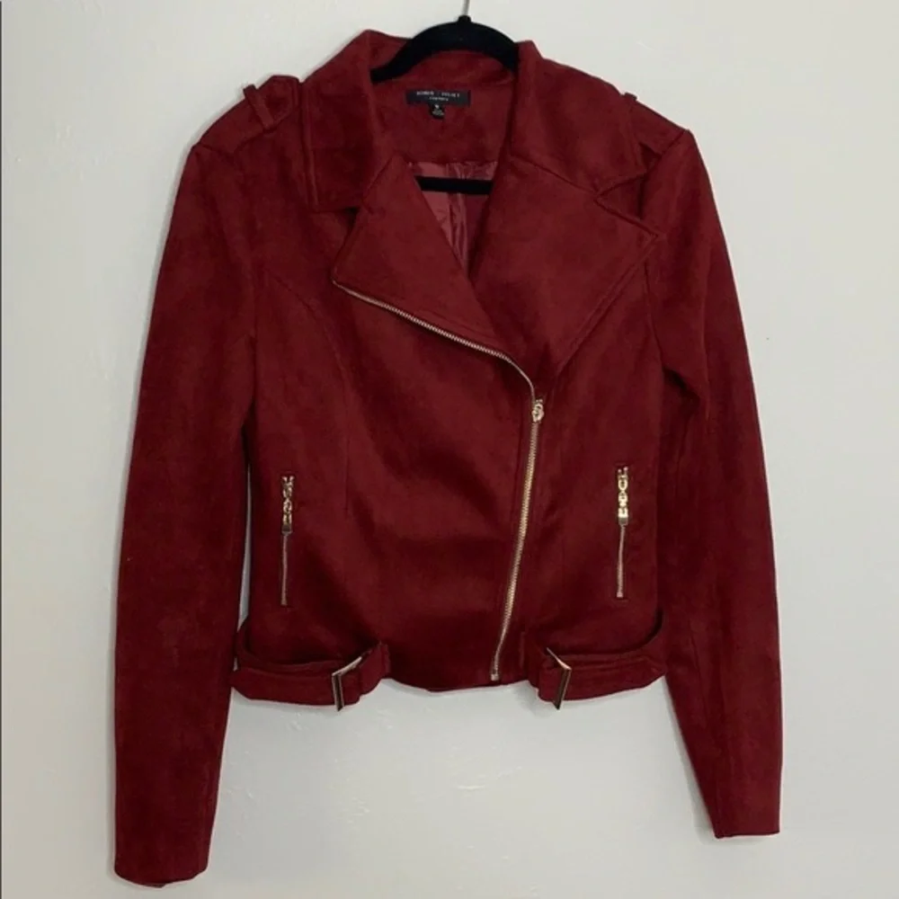Brand new Romeo & Juliet couture Maroon suede jacket - Picture 6 of 6